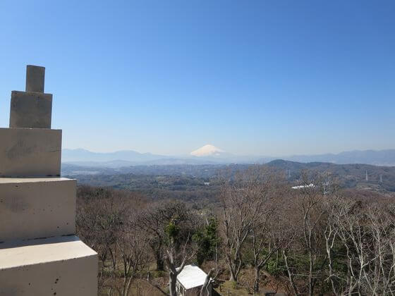 湘南平 展望台 富士山