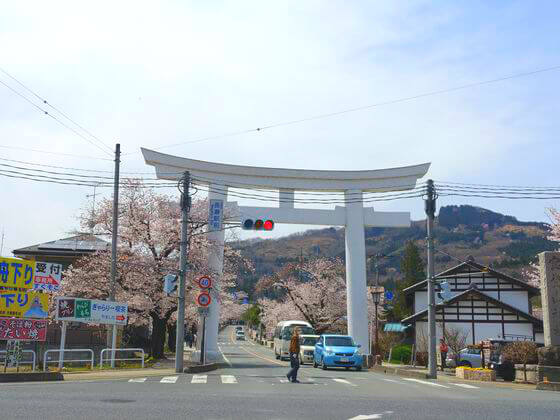 宝登山神社 桜並木