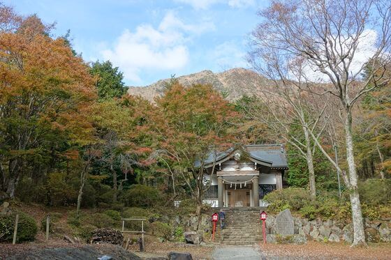 箱根 公時神社 紅葉