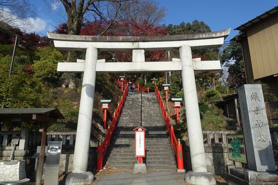 足利織姫神社 石段