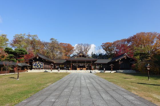 紅葉 松本 護国神社