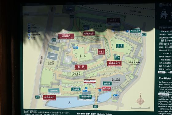 甲府城 園内マップ