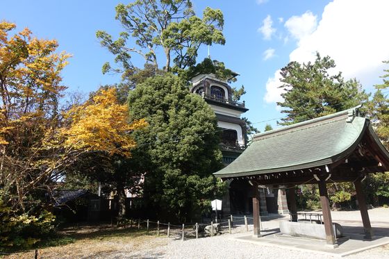 紅葉 尾山神社