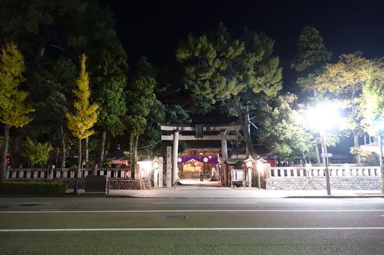 金沢 石浦神社 ライトアップ