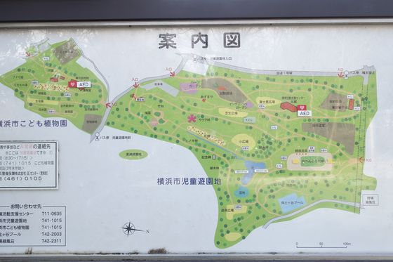 横浜市児童遊園地 園内マップ