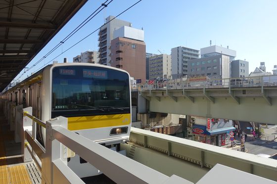 亀戸中央公園 電車